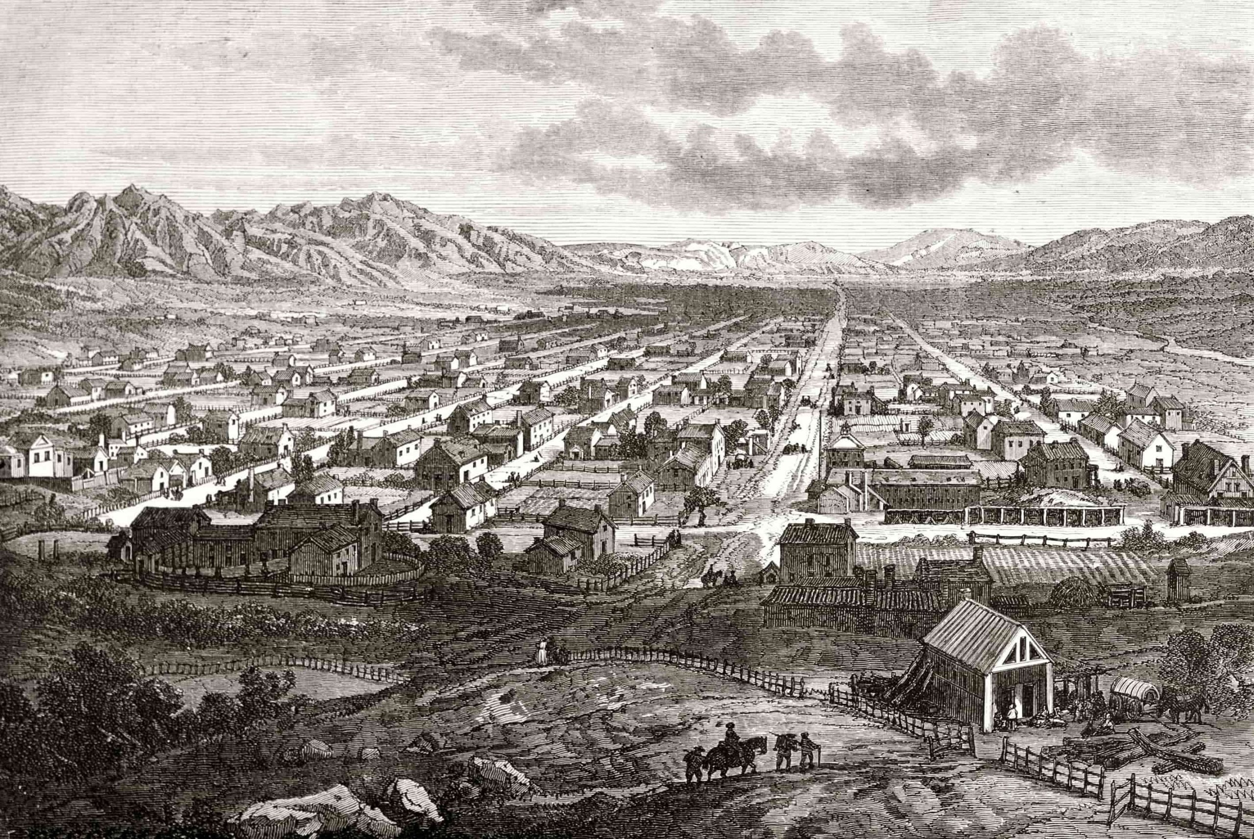 Historical Picture of the Salt Lake valley